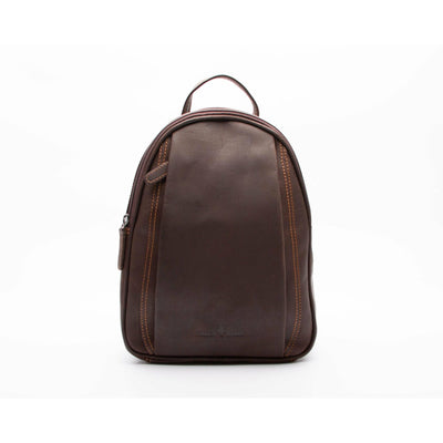 Leather Women Backpack Little Emma - Brown - Greenwood Leather