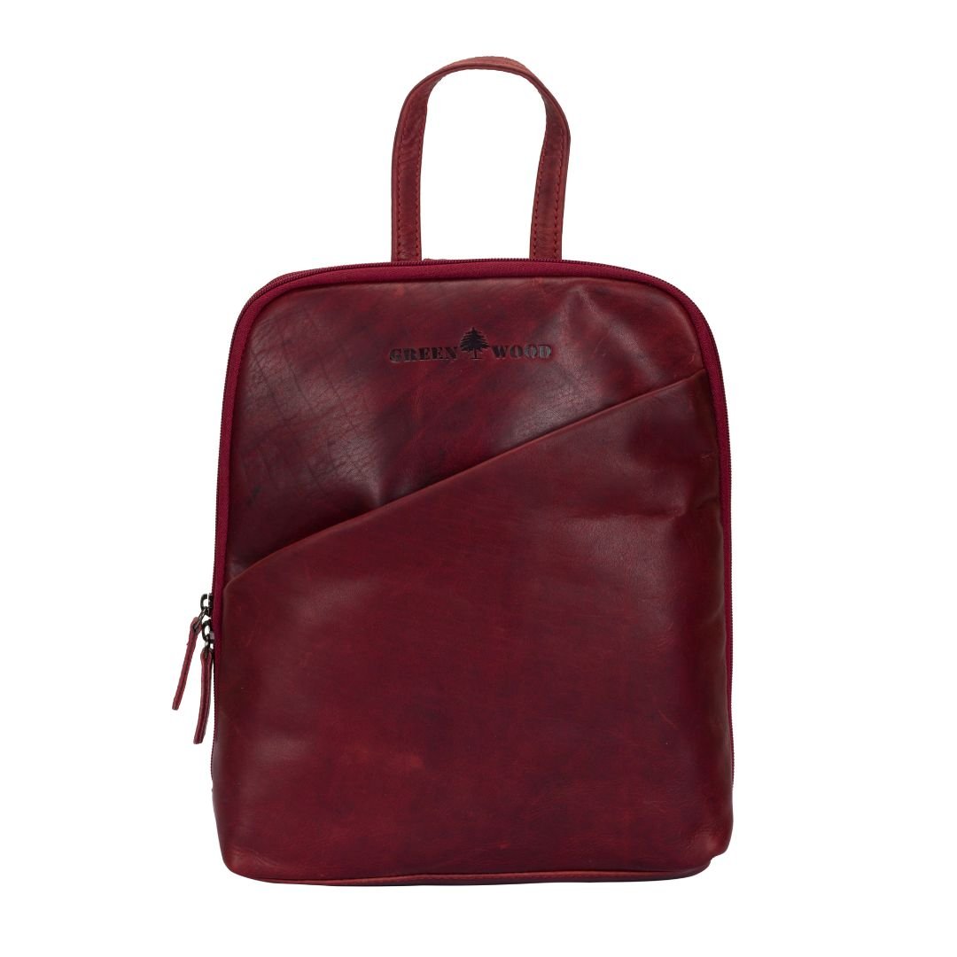claire's backpack leather owl Leather Women's Backpack Claire - Rosewood