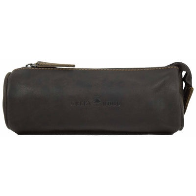 Leather Pen Case Brown - Ava - Greenwood Leather