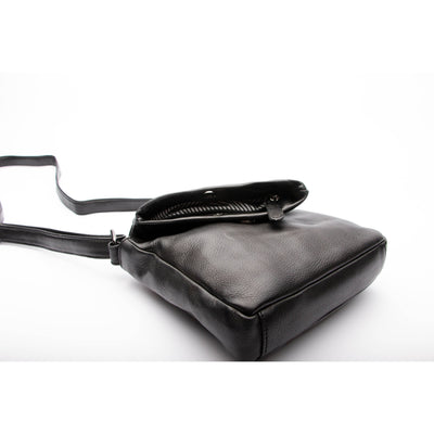Leather Small Cross Body/sling bag Coruna - Black - Greenwood Leather
