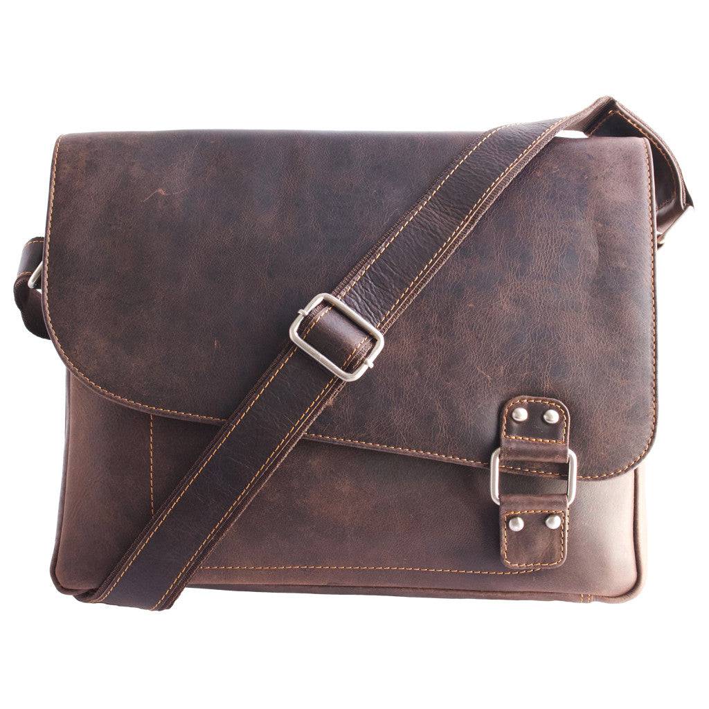 Leather Shoulder Bag - Martin Brown - Greenwood Leather