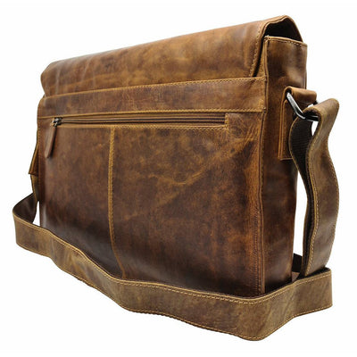 Leather Shoulder Bag - Martin Camel - Greenwood Leather