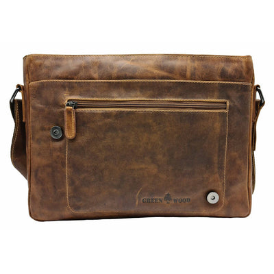 Leather Shoulder Bag - Martin Camel - Greenwood Leather