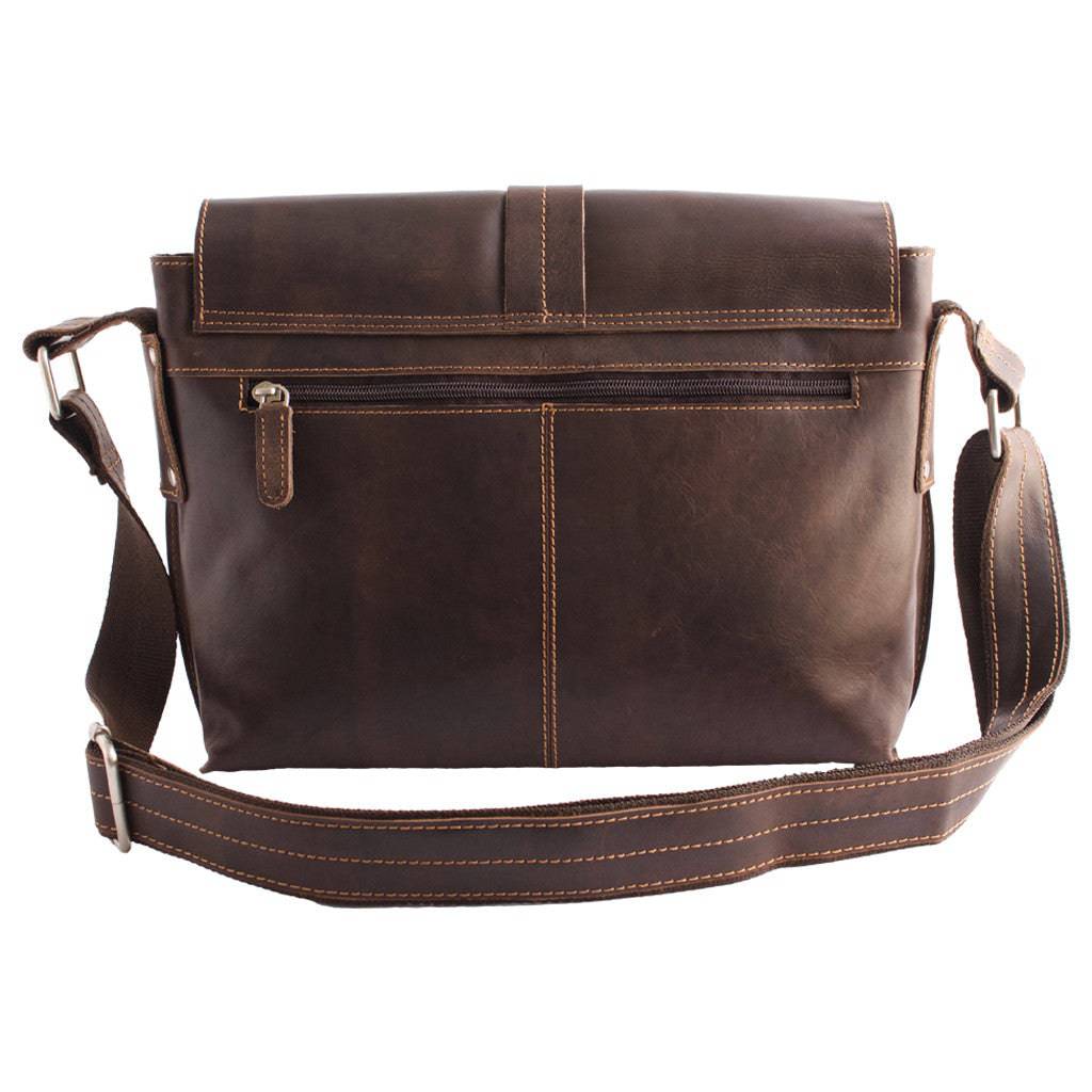 Vintage Messenger Christoph - Brown - Unisex - Greenwood Leather