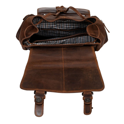 MIDLAND LEATHER BACKPACK - Unisex - Greenwood Leather