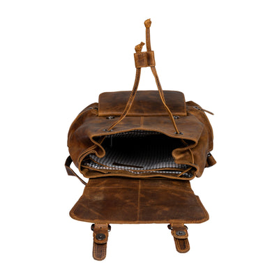 MIDLAND LEATHER BACKPACK - Unisex - Greenwood Leather