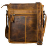 Leather Shoulder Bag Camel - Hobart - Greenwood Leather