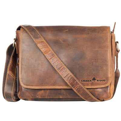 Smart Messenger Mini Steven 11" Camel - Greenwood Leather
