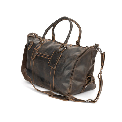 The Weekender Duffle Bag - Brown - Greenwood Leather