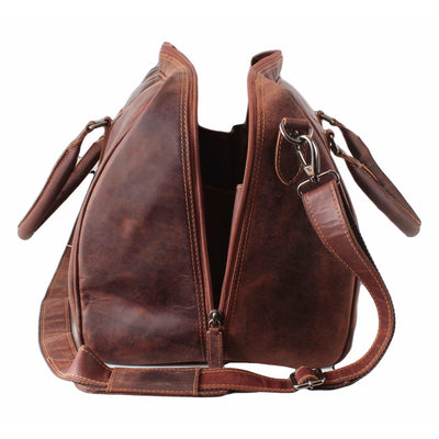 Wilson Leather Weekender Bag – Casual Travel & Holiday Bag (Sandal) | Greenwood Leather GW12795 - Greenwood Leather