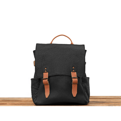 Women's Backpack Canberra - Black - Greenwood Leather